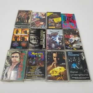 Lot of 12 80's & 90's Hip Hop Cassette Tapes